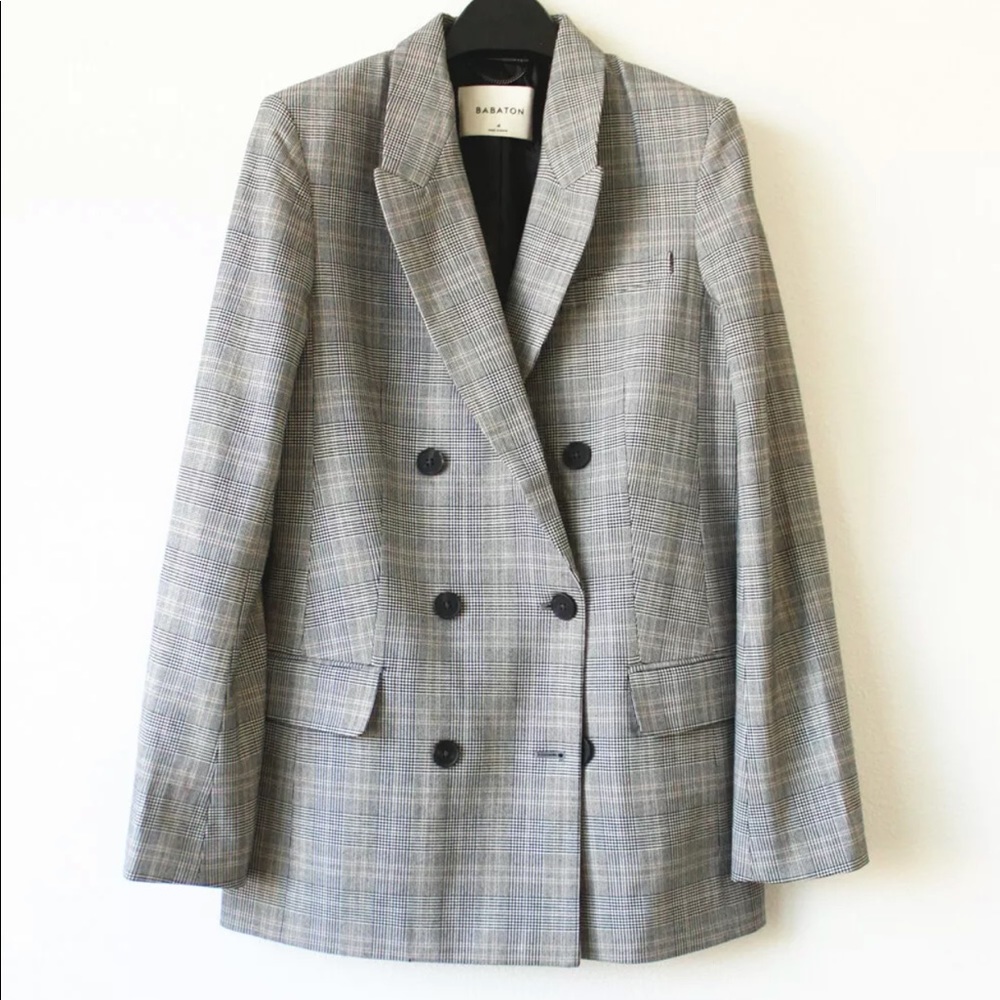 Aritzia Babaton Samuel Check Blazer - Picture 5 of 8